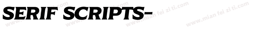 serif scripts字体转换